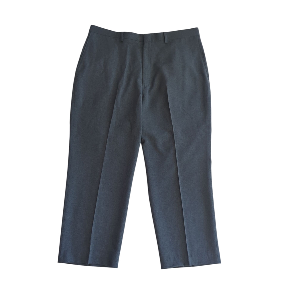 Haggar Dacron Polyester Worsted Wool Blend Dress Pants 38 x 30 Gray Pockets